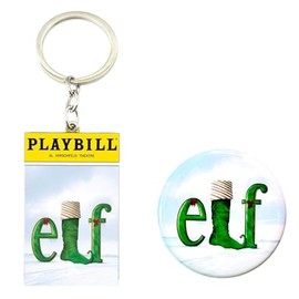 Fandom Emporium Broadway Musical Elf Ornament Gift Christmas Tree Winter Holiday Fandom Teen Adult Present Fan Pendant Durable (Keychain and Button)