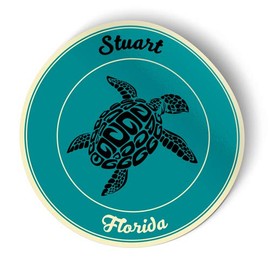 Squiddy Stuart Florida - Vinyl Sticker Decal for Phone, Laptop, Water Bottle (2.5" high)