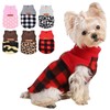 Dog Sweaters for Small Dogs Boy Girl, Plaid Christmas Dog