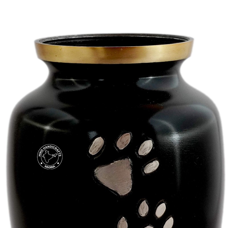 Hind Handicrafts Brass Pet Memorial Cremation Urns for Dogs and