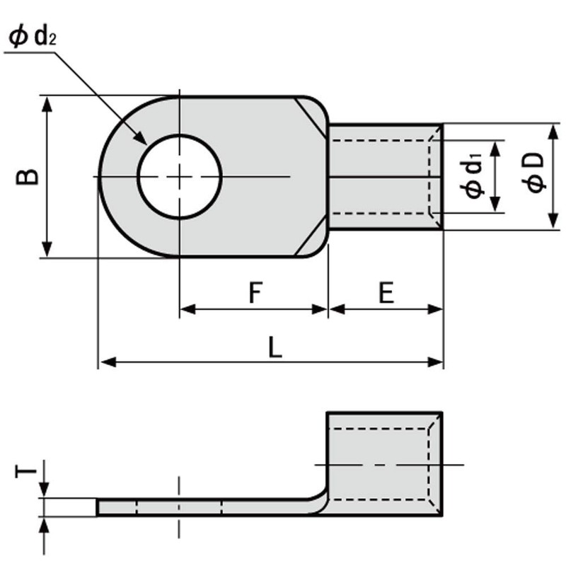 JAPPY R100-12 JP Bare Crimp Terminal Round Terminal (R)