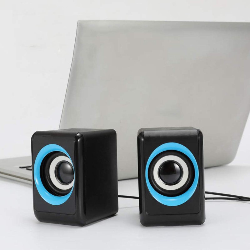 axGear Portable Speaker USB Multimedia Powered Wired Mini Surround Subwoofer