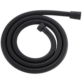 Flexible Shower Hose 59 Inches, APLusee 304 Stainless Steel Shower Tube With Swivel Brass Connector, Extension Replacement Part For Handheld Sprayer And Bidet, Matte Black