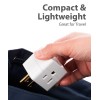 Fosmon 3-Outlet Extender, 90 Degree Plug Outlet Adapter, Right Angle