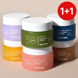 Pretty Skin 프리티스킨 30 Days 올인원 보습 수분크림 대용량 100ml 2개 Pretty Skin 30 Days All-in-One Moisturizing Cream Large Size 100ml 2 pcs