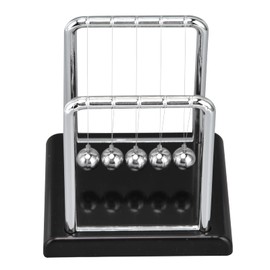 Dilwe Física Ciencia Bolas Juguetes, Balanza Péndulo Bola Juguete Balanza de Metal Balanceo Bola Magnética Juegos de Oficina Decoración de Escritorio Juegos de Juguete Accesorios(Fondo Negro)