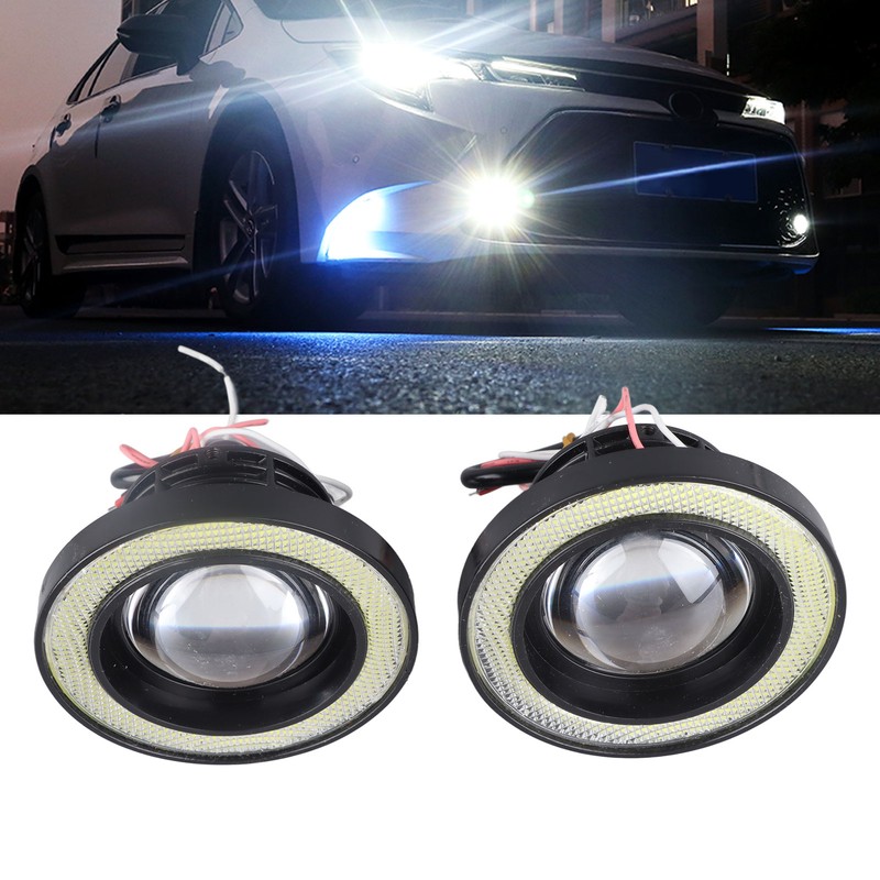 3.5in Car Fog Light Aluminum Housing Waterproof Bright LED Universal