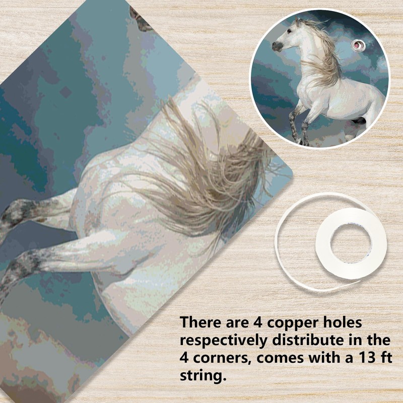 White Horse Birthday Party Banner White Horse Themed the Dust