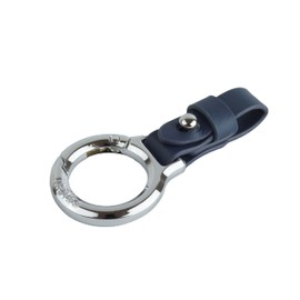 KOYOKOMA Key Ring, Strap, Leather, Faux Leather, Key Chain, Ring, Carabiner, Keys, Smart Key, PU Leather, Gift, Present, Simple, Lightweight, Compact, navy