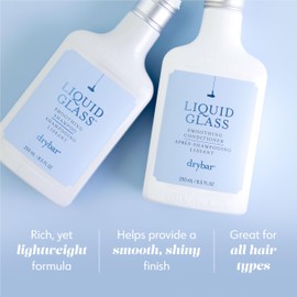 Drybar Liquid Glass Smoothing Shampoo - Travel Size | Cleanses Hair, Reduces Frizz, Adds Smooth & Shiny Finish, Lightweight Formula for all Hair Types, Vegan & Cruelty Free