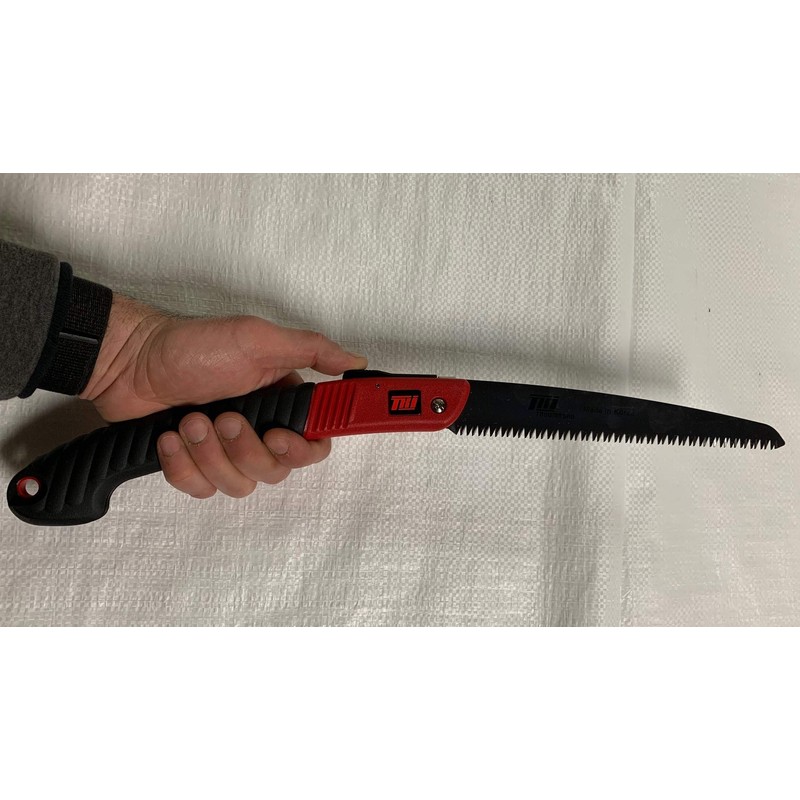 TAKUMASHii 240mm Commercial Grade Folding Saw with safety button
