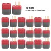 10Sets RC Connector Adapters T Plug Male/Female with Protective Case