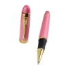 Gullor Jinhao X450 Rollerball pen, Gold Trim, Black Ink, Pink