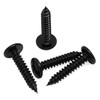 #10 x 1/2" Black Modified Wafer Truss Head Wood Screws,