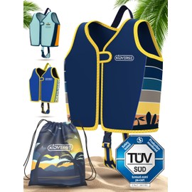 KIDVERSE Life Jacket for Children from 2-3 Years - Safe Swimming for Boys and Girls - TÜV Tested Quality - Swimming Aid for Children - Life Jacket Children & Toddlers