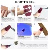 Oauee Semi Cured Gel Nail Strips | Gel Nail Stickers