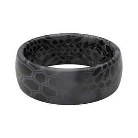 Groove Life Kryptek Typhon Camo Silicone Ring Breathable Rubber Wedding Rings for Men, Lifetime Coverage, Unique Design, Comfort Fit Ring - Size 11