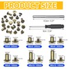Book Screws, 110 Sets Binding Chicago Screws M5 x 4/5/6/8/10/12