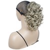 onemily Ponytail Extension 10" Claw Clip Short Wavy Pony Tails