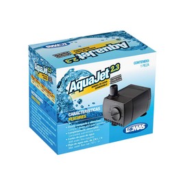 Lomas Bomba Sumergible para Fuentes Decorativas AQUAJET 2.3, 230 L/h, 2W, Compacta, Silenciosa y con Control de Flujo de Agua, Ideal para Acuarios y Fuentes de Mesa