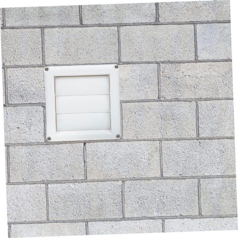 LABRIMP Dryer Vent Cover Louvered Exterior Wall Vent Hood for