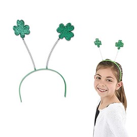 Shamrock Head Bopper Headband, St Patrick's Costume Accessory, Party Favor (6-Pack)