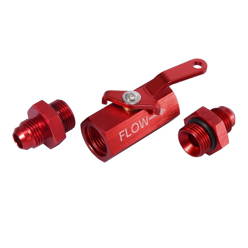 X AUTOHAUX AN6 6AN Aluminum Alloy Inline Fuel Shut Cut