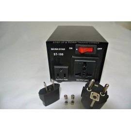 Seven Star Heavy Duty ST100 100 Watt 110 220 Volt Voltage Converter 110v 220v Transformer