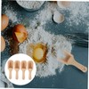 SHOWERORO 4pcs Wooden Condiment Spoon for Maldon Salt Rock Salt