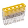 Kopp 33346412 WAGO Compact Junction Terminal 5 Way Block Yellow