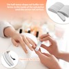 20Pcs Nail Buffer Blocks, 100/180 Grit Nail Buffer, Half Moon