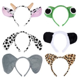 6 Pieces Animal Headbands, Party Headwear, Animal Costume Accessories, Kids Headbands, Cute Headbands, Performance and Photo Props, Drag Party Outfits