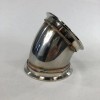 Unbranded 3.5" to 3.5" V-Band 45 Degree Elbow Adapter (3.5"