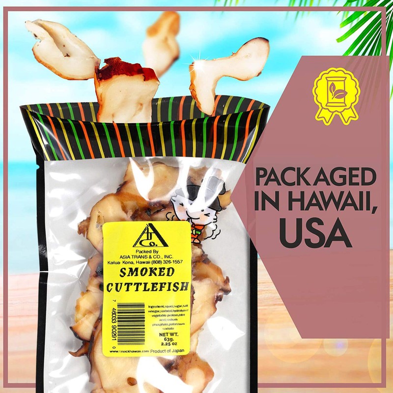 Asia Trans Smoked & Dried Cuttlefish Tako - Hawaiian Seafood