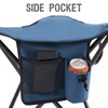 PORTAL Extra Large Quick Folding Tripod Stool with Backrest Fishing