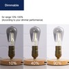 FLSNT LED Edison Bulbs, 5000K White Light Dimmable ST19 LED