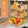 mobzio Fruit Basket for Kitchen Counter, 3 Tier Fruit Stand,