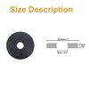 120pcs 1/4" ID(OD=1", 1/8" Thickness) Rubber Flat Washer Flat Rubber