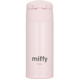 Thermos JPA-350B LP Stainless Steel Bottle for Milk Preparation, 11.8 fl oz (350 ml), Miffy, Light Pink