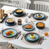vancasso Plates and Bowls Sets, 24 Pieces Stoneware Dinnerware Sets