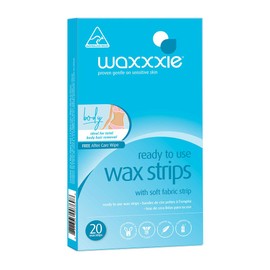 Waxxxie Ready To Use Body Strips 20pk Professional Large Pre Waxed Strips for Salon Quality Waxing from your Home