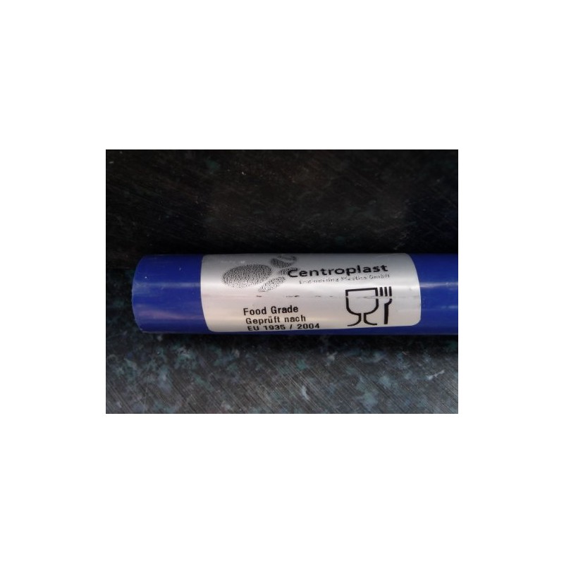 Round Rod/Polyoxymethylene/Diameter 30 mm Length 500 mm/White/Blue