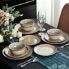 Melamine Dinnerware Sets, Dinnerware Sets for 4, 12Pcs Plates And