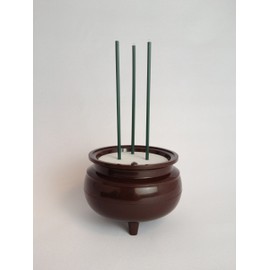 Safe Incense Incense Incense Medium Brown (Height 5.7 inches (14.5 cm) x Diameter 3.2 inches (8.1 cm)