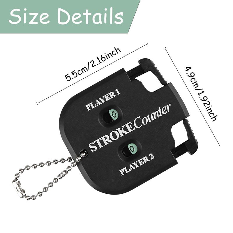 JOLINTAL Golf Stroke Counter, Golf Score Counter, Portable Golf Counter