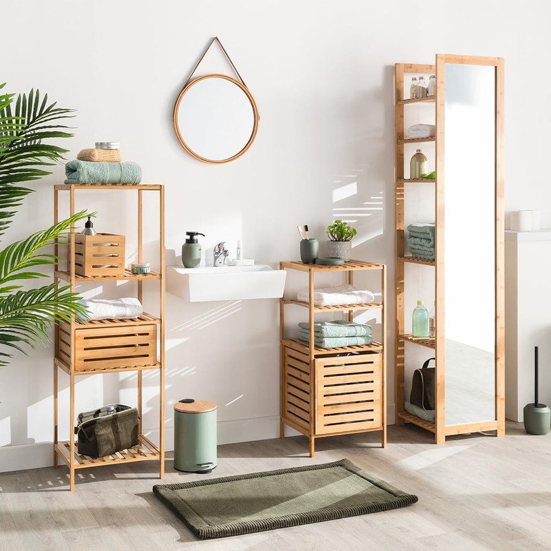 5five - trash can soft close 3l trio khaki green