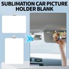 4Pack Sublimation Photo Car Visor Clips (Square)