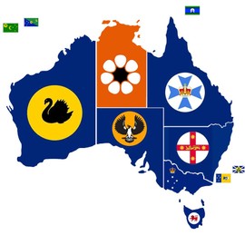 Ariv Hommey 150x90 cm South Australia Flag, Australian State of South Australia Large Banner Decor, Digital Printed 100D Polyester Flags W/Two Metal Grommets (SA,5x3 Ft)