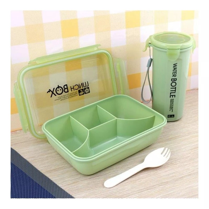 Kai Xin Lunch Box Lonchera Toper Contenedor Comida Con Vaso