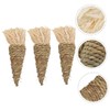 Levemolo 3Pcs Carrot Shaped Bunny Chew Durable Chinchilla Chewing Props